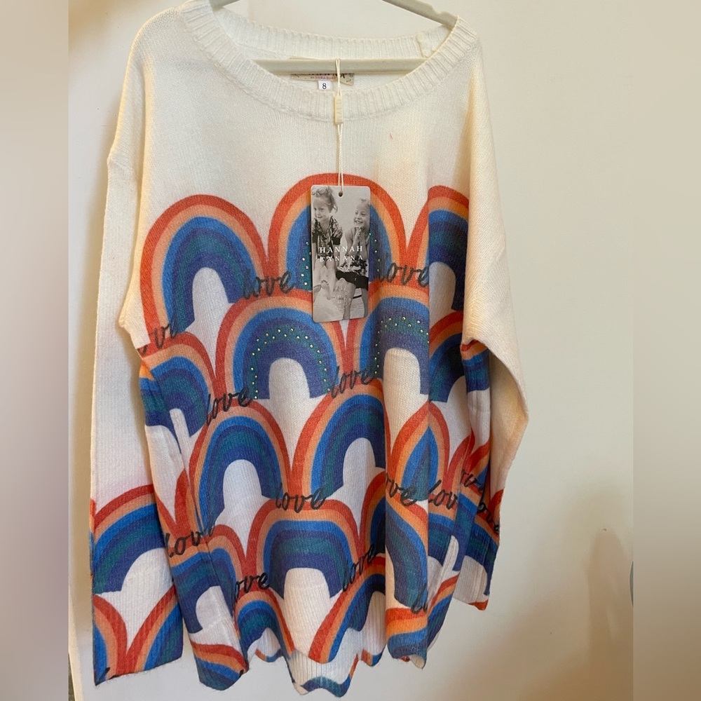 Hannah Banana Rainbow Sweater